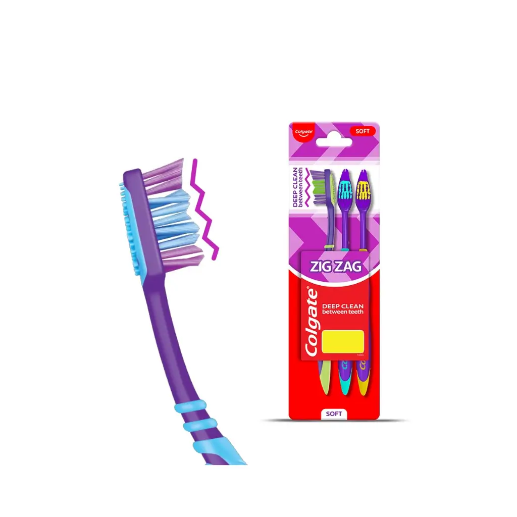 COLGATE ZIGZAG SOFT TOOTH BRUSH PACK OF 3