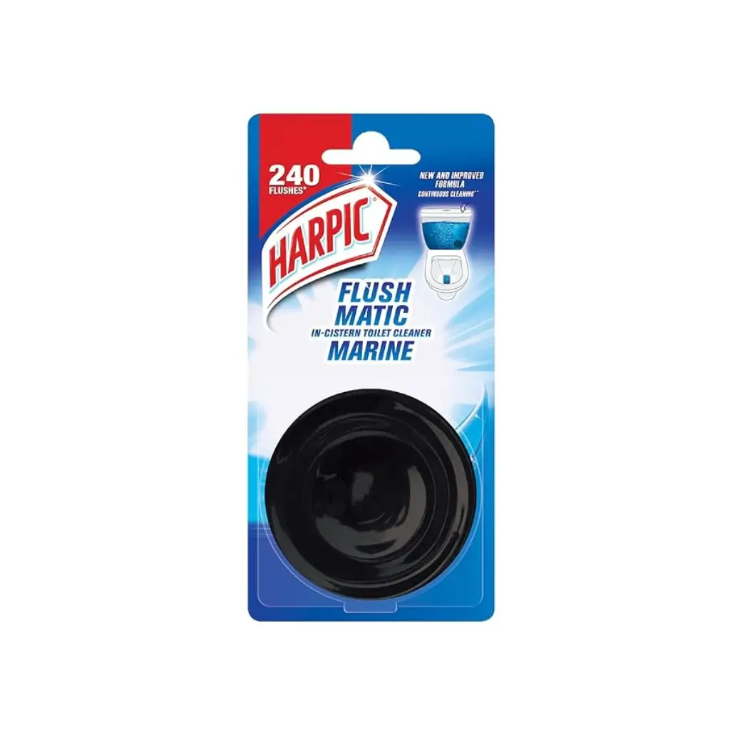 HARPIC FLUSH MATIC IN CISTERN TOILET CLEANER MARINE 2*50 GM