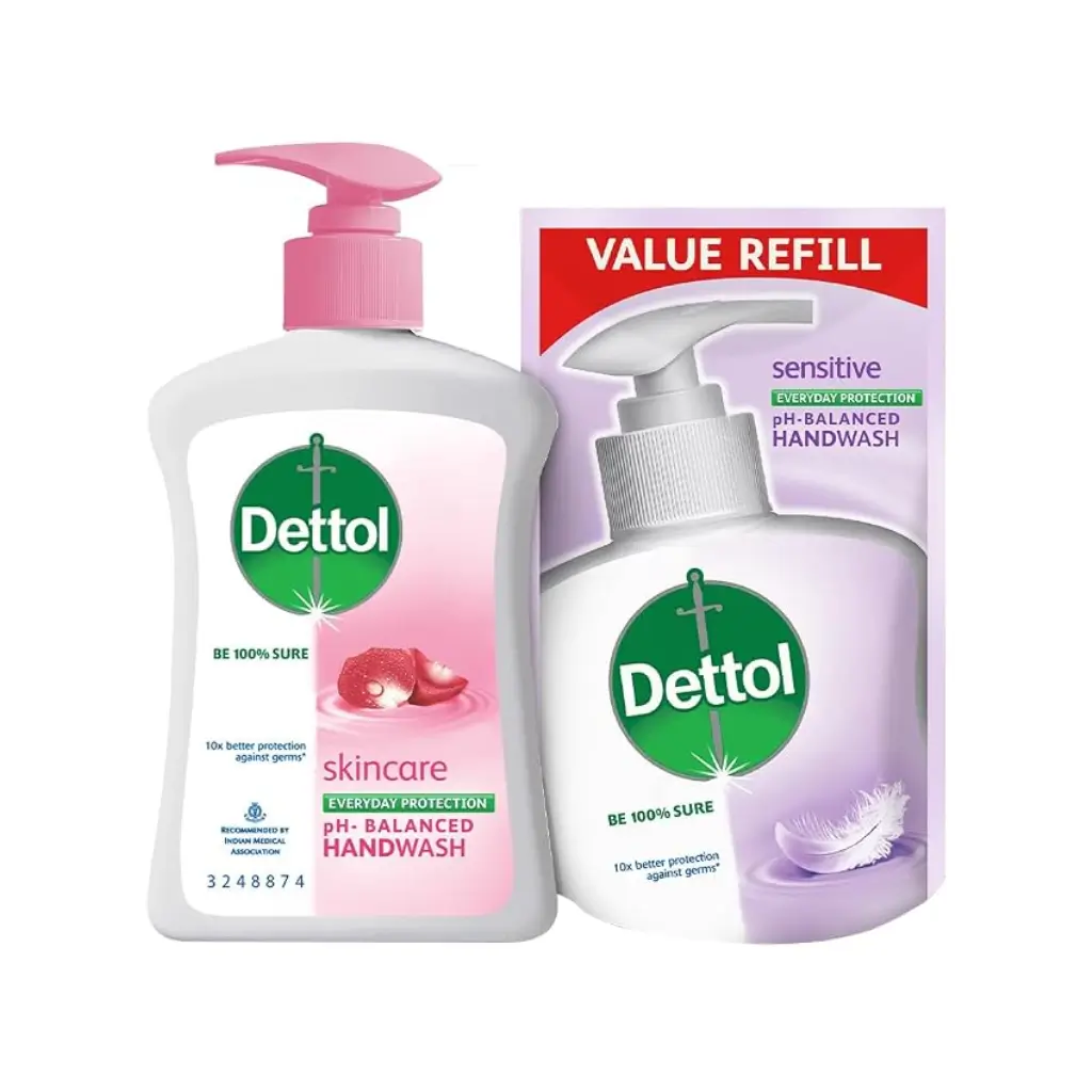 DETTOL SKINCARE LIQUID HAND WASH 200 ML +175 ML FREE