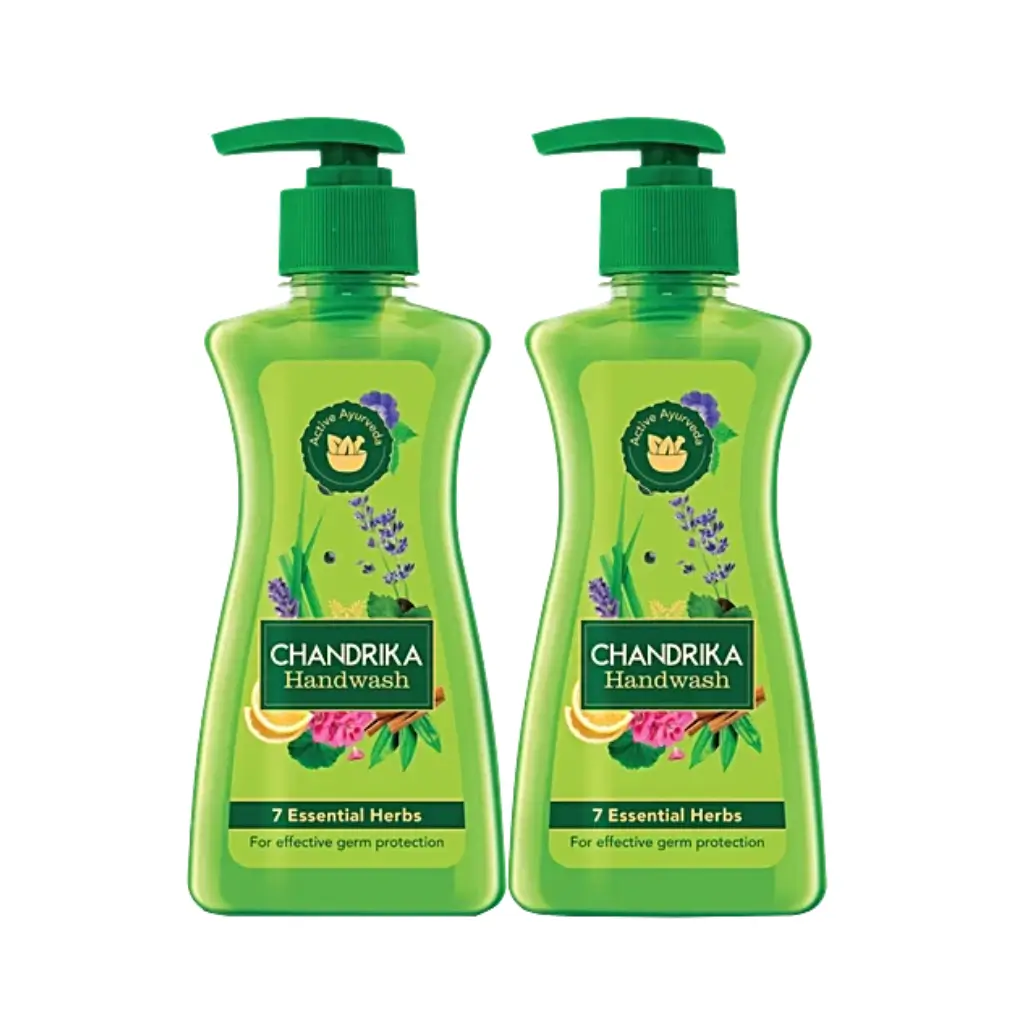 CHANDRIKA HANDWASH 7 ESSENTIAL HERBS BUY 1 GET 1 (2*200 ML) 400 ML
