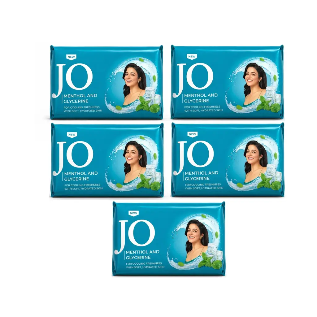 JO SANDAL & TURMERIC WITH GLYCERINE PACK OF 5 (5*100 G) 500 G
