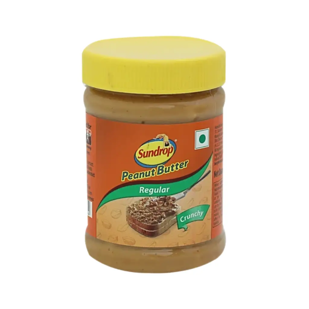 SUNDROP PEANUT BUTTER REGULAR CRUNCHY BOTTLE 200 GM