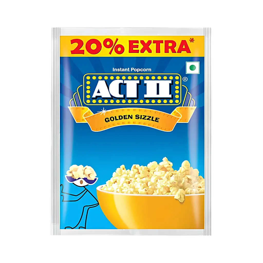 ACT II INSTANT POPCORN GOLDEN SIZZLE 72 GM