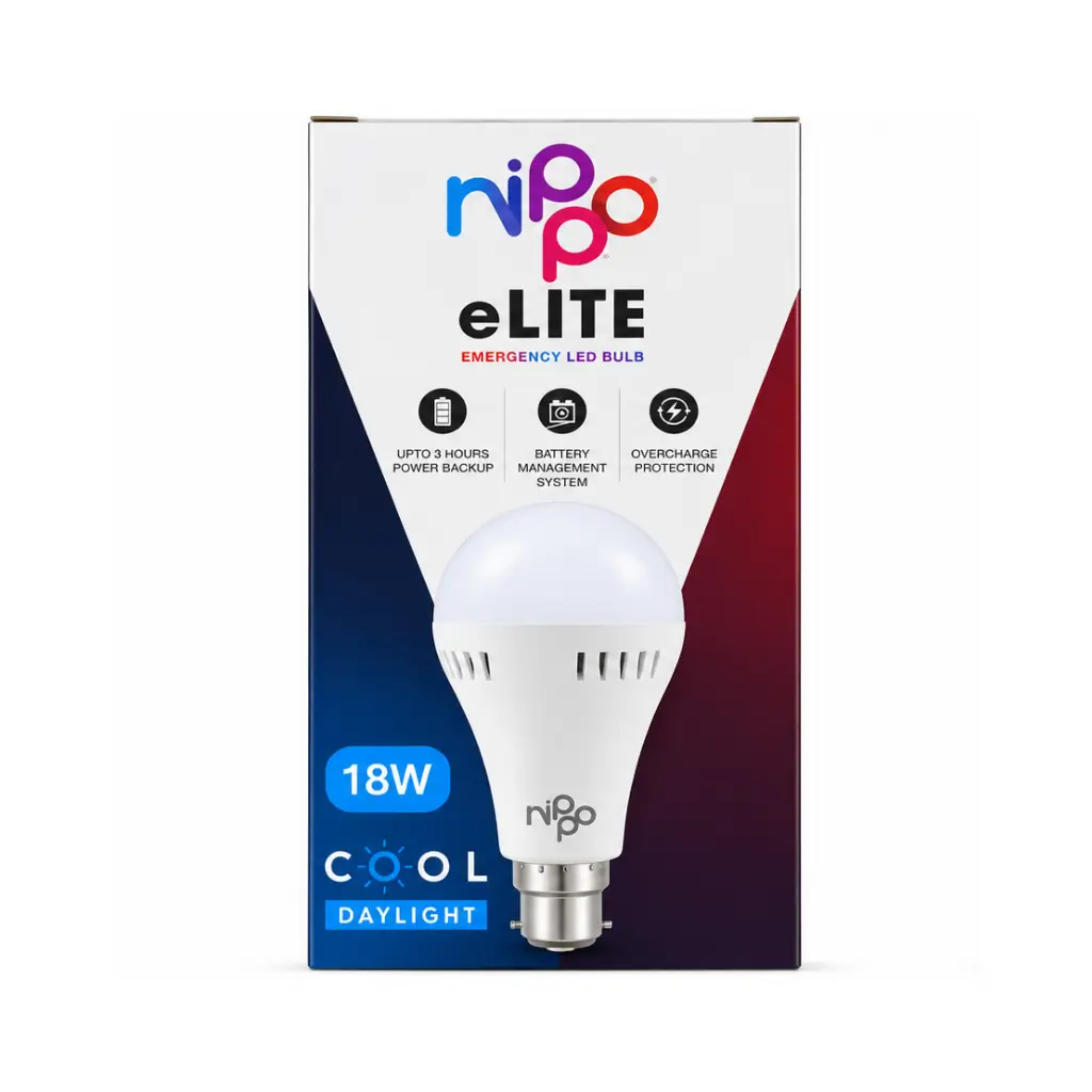 NIPPO EMERGENCY LED BULB 9W + 2 AAA BATTERIES