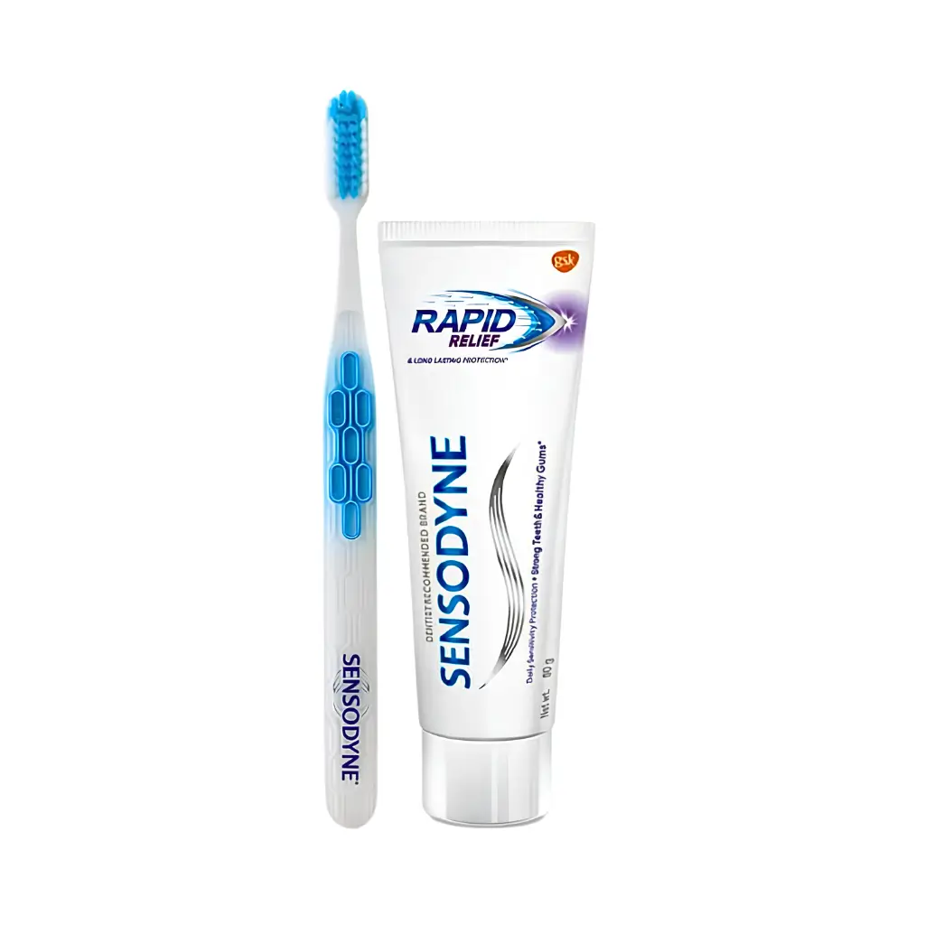 SENSODYNE RAPID RELIEF TOOTHPASTE 80 GM+TOOTHBRUSH FREE