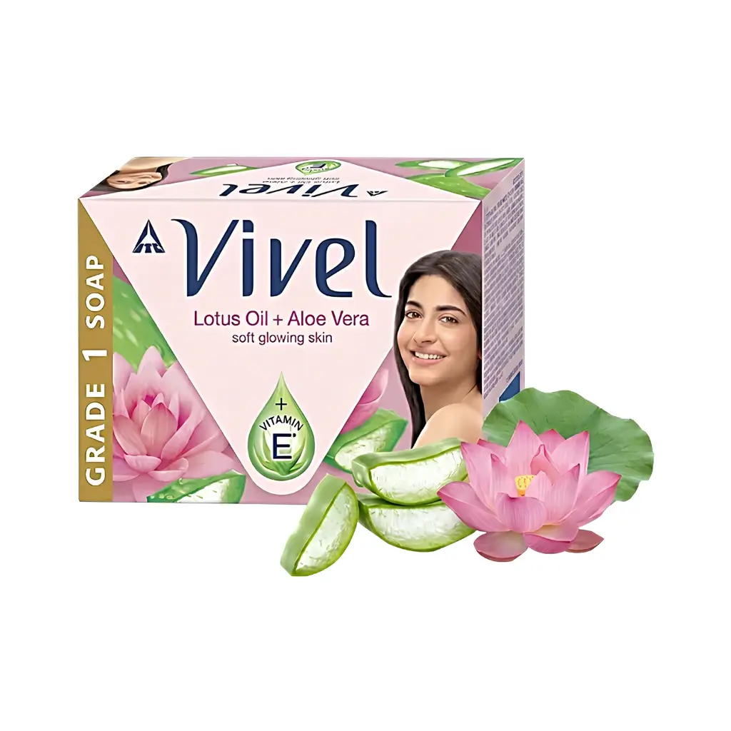VIVEL LOTUS OIL + ALOE VERA SOFT GLOWING SKIN SOAP 39 G