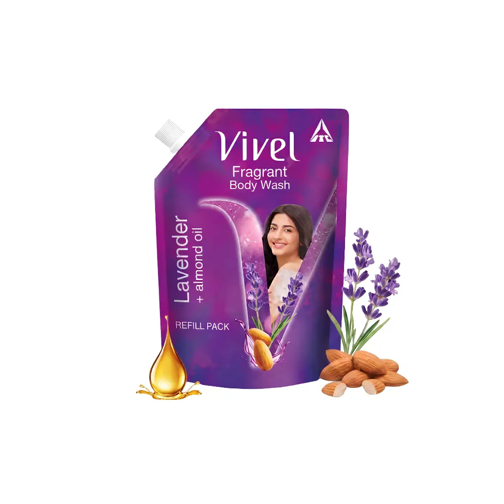 VIVEL LAVENDER + ALMOND OIL FRAGRANT BODYWASH 200 ML
