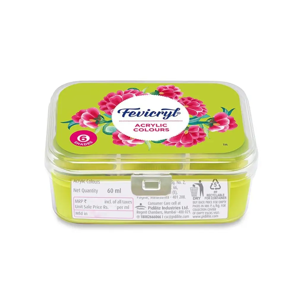 FEVICRYL ACRYLIC COLOURS 6 SHADES