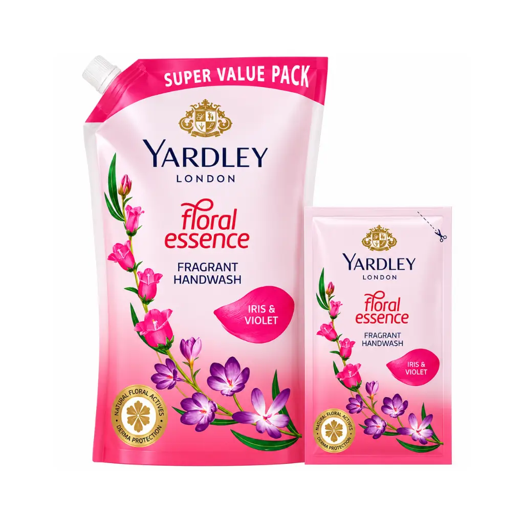 YARDLEY FLORAL ESSENCE FRAGRANT HANDWASH IRIS & VIOLET 650 ML + 150 ML