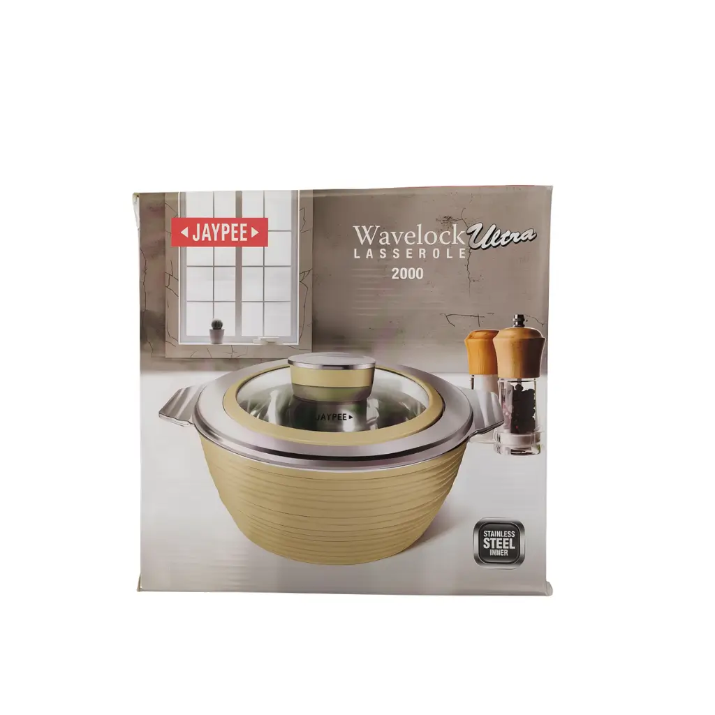 JAYPEE WAVELOCK ULTRA CASSEROLE STAINLESS STEEL INNER 2000