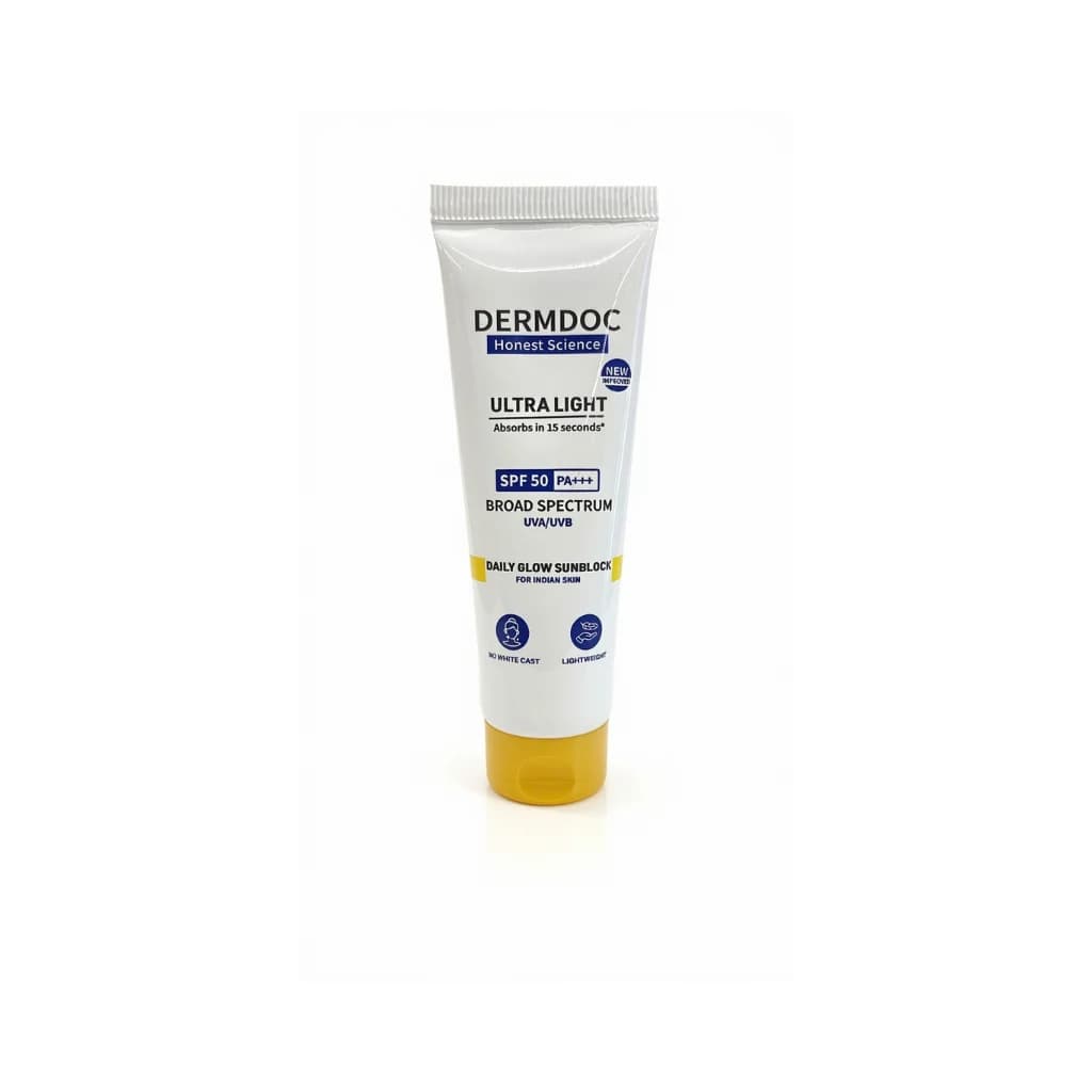 DERMDOC ULTRA LIGHT SPF 50 PA DAILY GLOW SUNSCREEN 70 GM