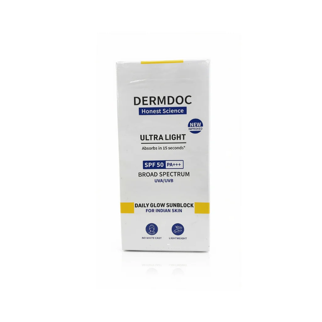 DERMDOC ULTRA LIGHT SPF 50 PA DAILY GLOW SUNSCREEN 30 GM