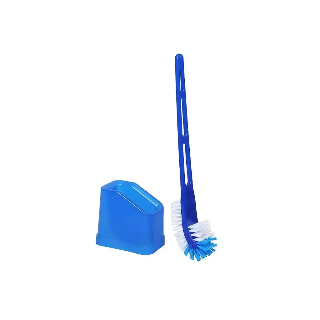 HIC DOUBLE HOCKEY TOILET BRUSH WITH CONTAINER YI 473