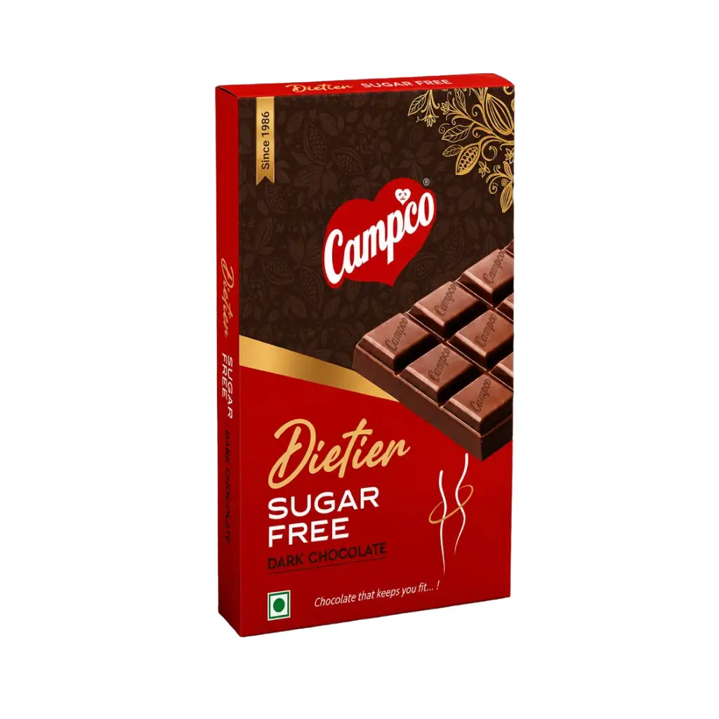 CAMPCO DIETIER SUGAR FREE DARK CHOCOLATE 50 GM