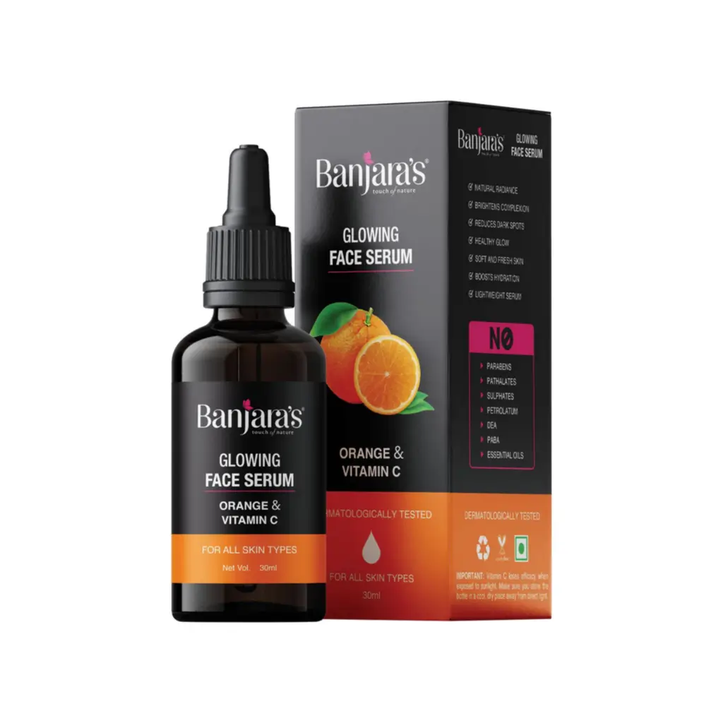 BANJARA S GLOWING FACE SERUM ORANGE & VITAMIN C 30 ML