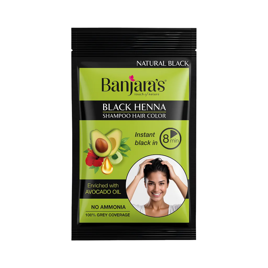 BANJARA S BLACK HENNA SHAMPOO HAIR COLOR 18 ML