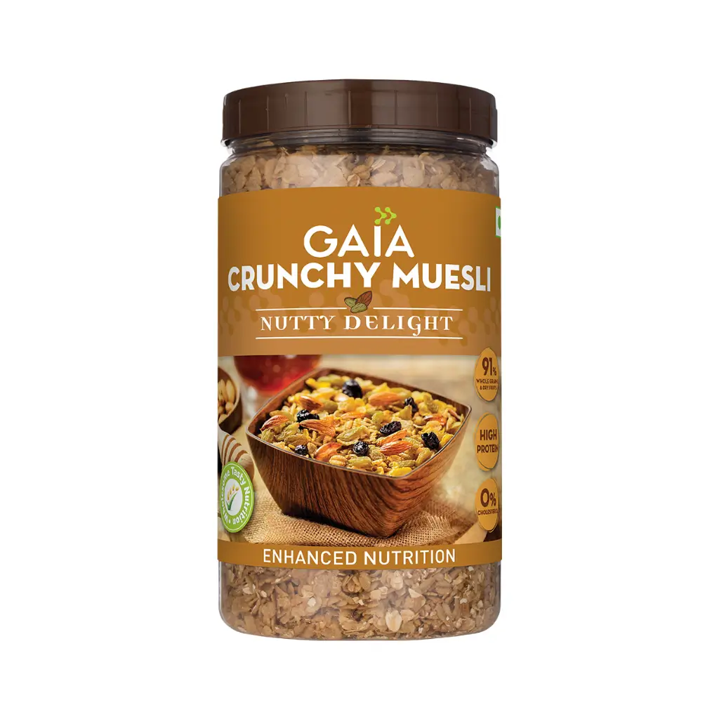 GAIA CRUNCHY MUESLI NUTTY DELIGHT 1 KG