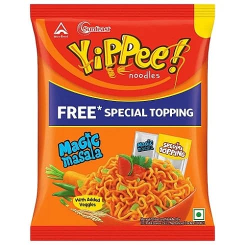 YIPPEE NOODLES FREE SPECIAL TOPPING MAGIC MASALA 70 GM