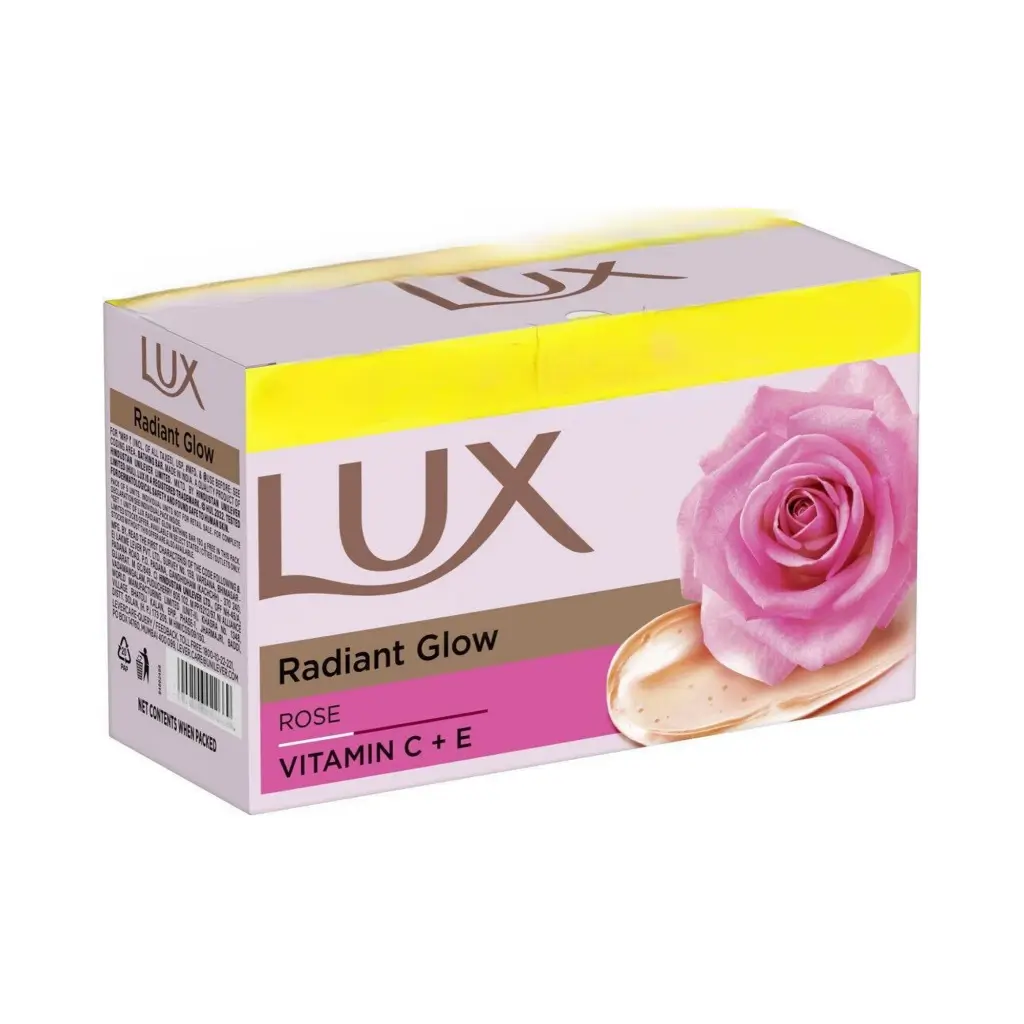 LUX RADIANT GLOW ROSE VITAMIN C + E SOAP 150 GM