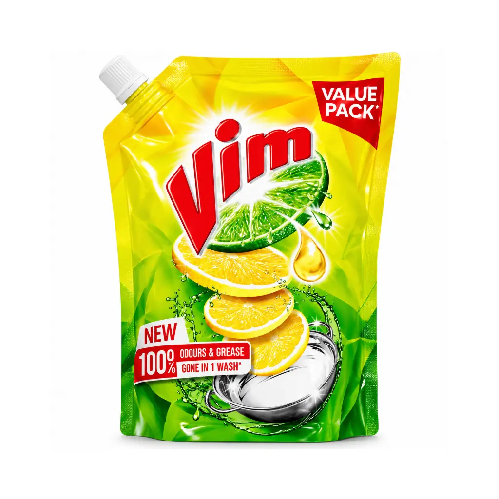 VIM DISHWASH LIQUID POUCH 900 ML