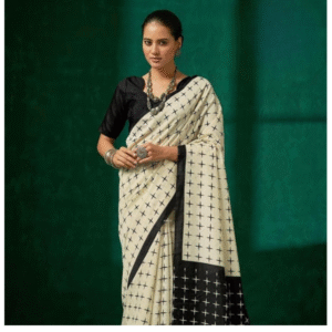 Jute Silk Saree With Blouse