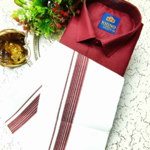 SHIRT AND DHOTI COMBO ( Full Sleeve )