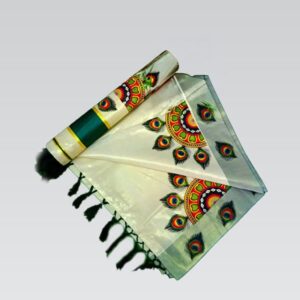 Golden tissue colour kottaran saree with Running Blouse